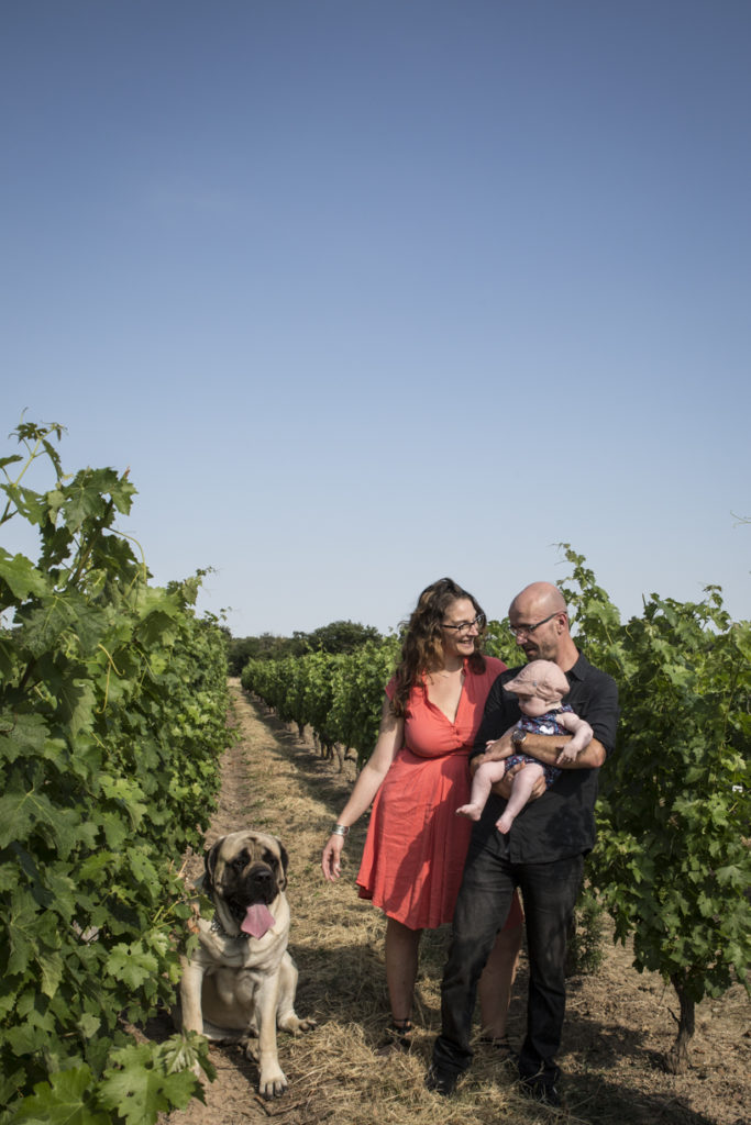 Photo de famille dans les vignes 3