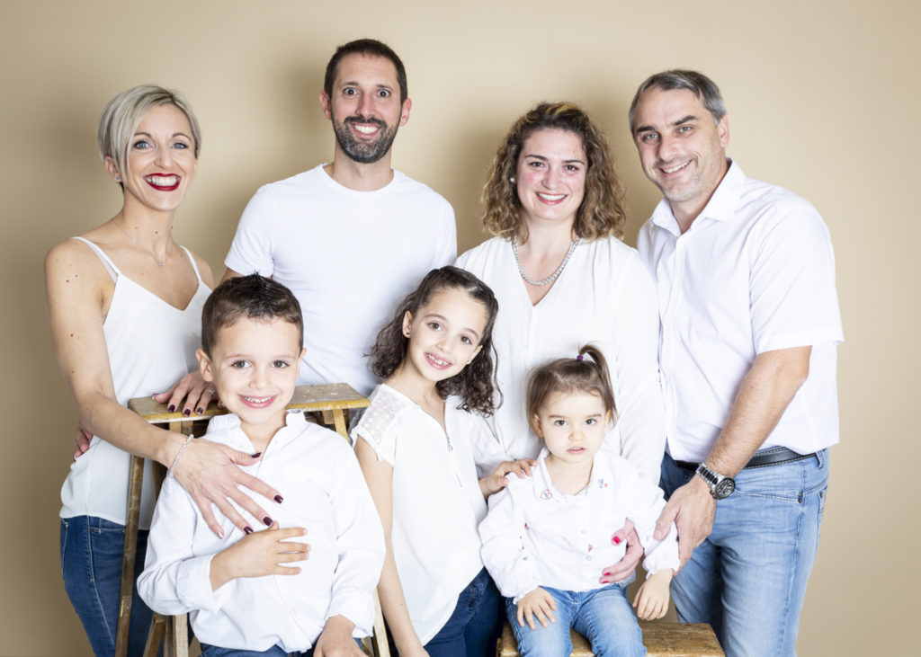 séance photo famille au studio 4